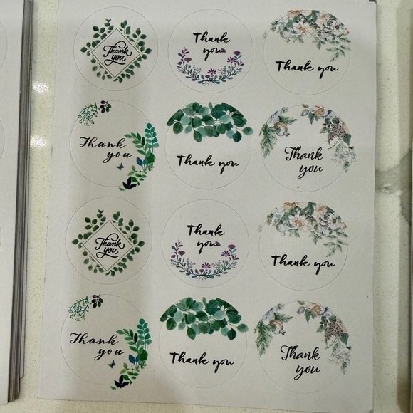 Assorted Thank You Sticker Pack - Picture 3 of 12